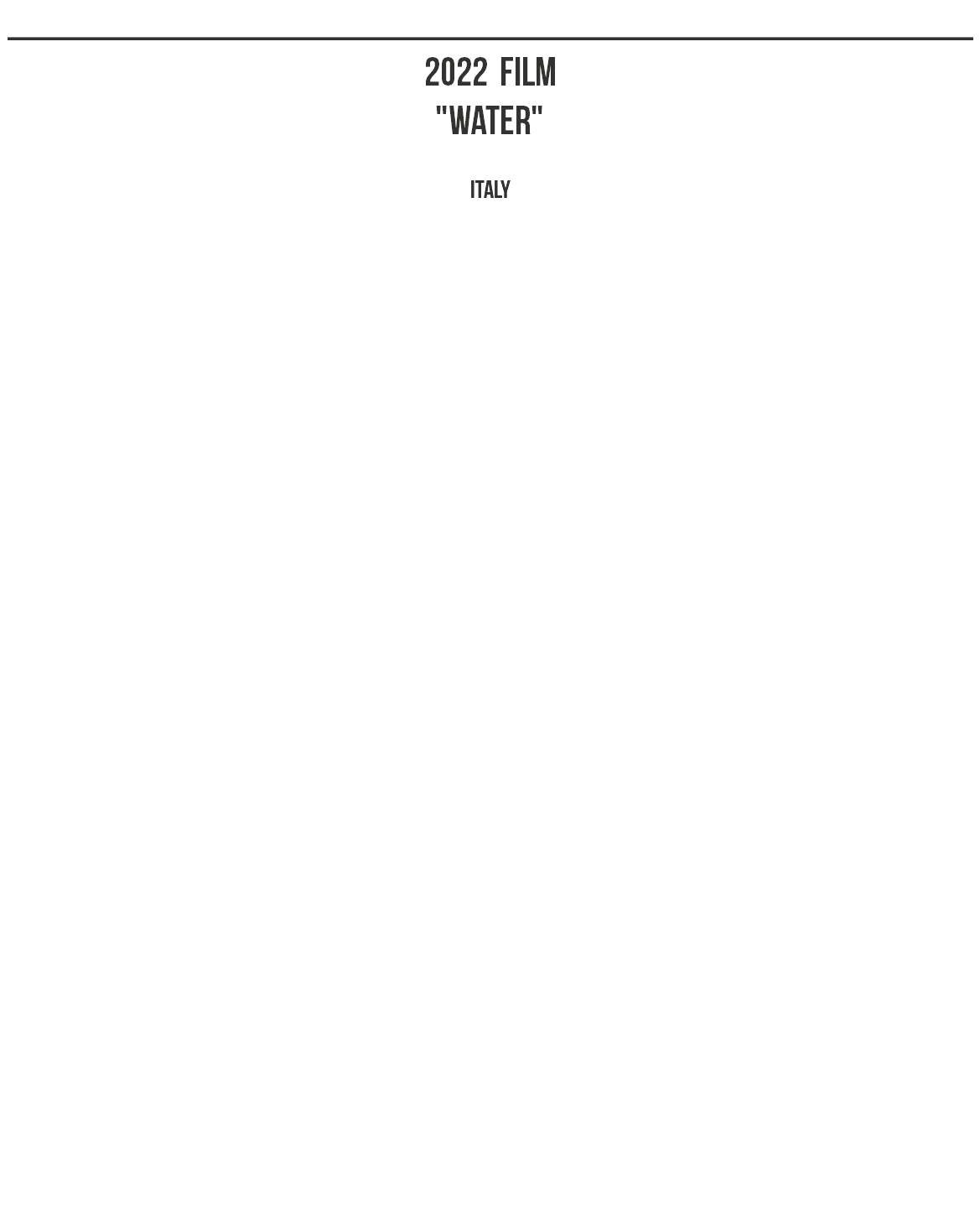 ________________________________________________ 2022 film "water" italy 